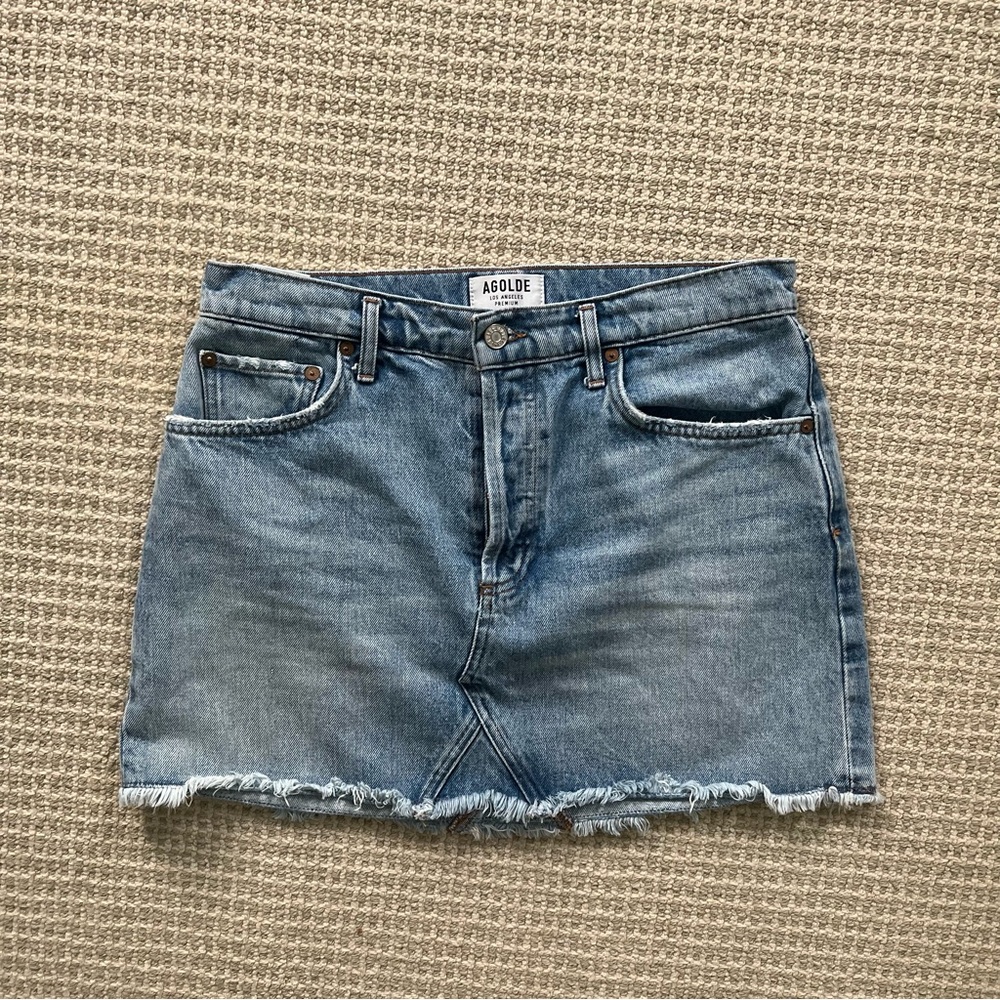 Agolde Denim Mini Skirt